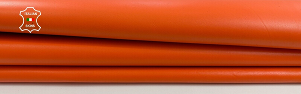 ORANGE Italian Metis Lambskin Sheep leather hides Bookbinding 6+sqf 0.9mm #C2822