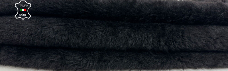 VERY DARK BROWN Italian sheepskin Hair on Shearling fur leather 18"x21 #C2723