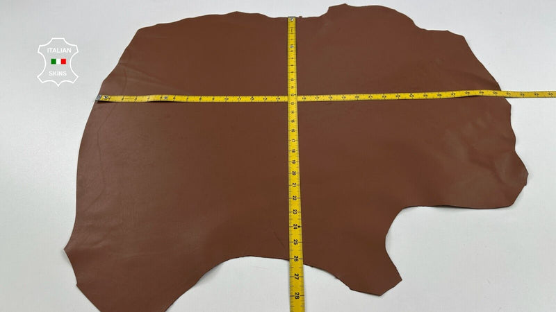 RUST TAN BROWN Italian Goatskin Goat leather hides skins 5sqf 0.8mm #C3043