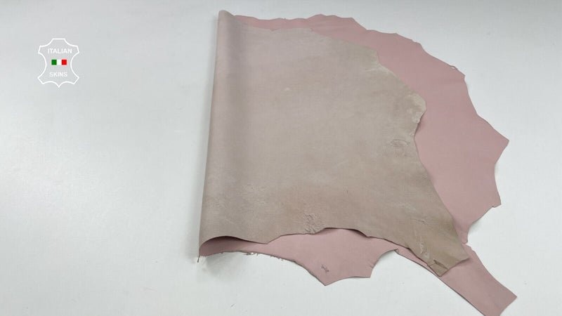 BABY PINK Thin Soft Italian Lambskin Sheep Lamb leather hides 6sqf 0.6mm #C1964