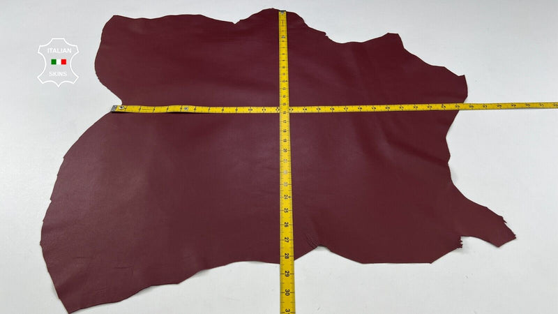 WINE BORDEAUX Soft Italian Lambskin Sheep Lamb leather hides 5sqf 0.7mm C1985