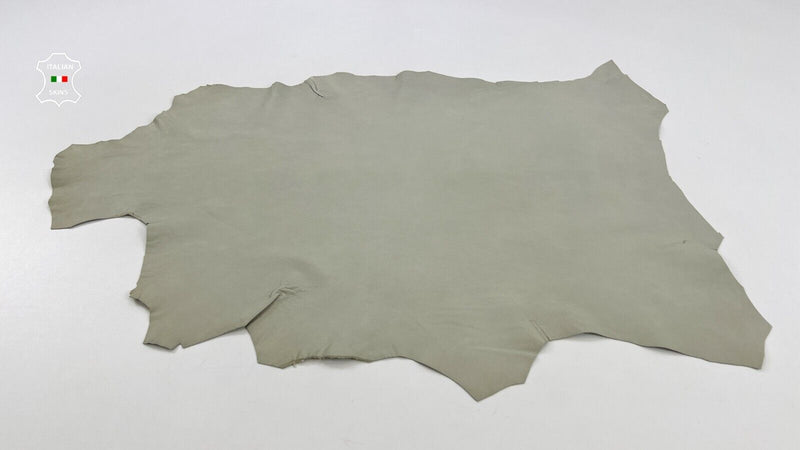 LIGHT KHAKI GREEN Soft Italian Lambskin sheep leather hides 4sqf 0.8mm C669