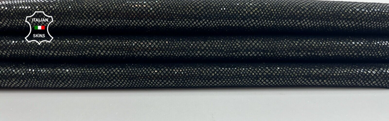 BRONZE PEARLIZED REPTILE PRINT ON Soft Italian Goat leather 2+sqf 0.8mm #C1184