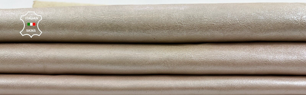 PEARLIZED NUDE Thick Soft Italian Lambskin Sheep leather hides 7sqf 1.1mm #C1601