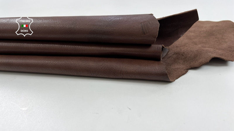 BROWN ROUGH Thick Soft Italian Goatskin Goat leather hides  5sqf 1.2mm #C1602