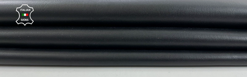 BLACK Thick Soft Italian Lambskin leather hides Bookbinding 6+sqf 1.2mm #C829