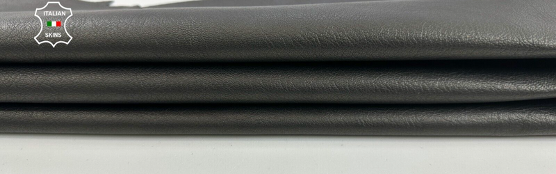 DARK SMOG GREY ROUGH Soft Italian Goatskin Goat leather hides 3sqf 1.0mm #C2728