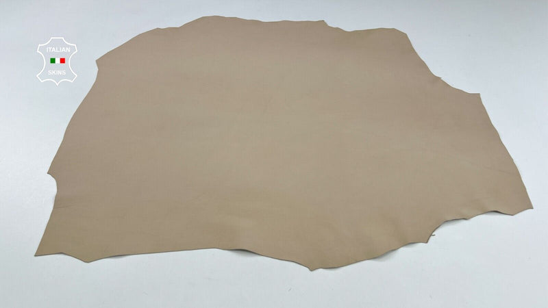 LIGHT BEIGE Soft Italian Lambskin Sheep Lamb leather hides 6+sqf 0.7mm #C1971