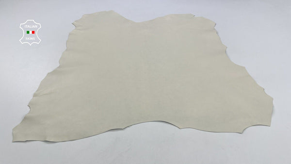 IVORY Thick Italian Goatskin Goat leather Bookbinding hides 6+sqf 1.1mm #C1727