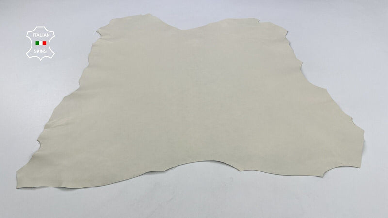 IVORY Thick Italian Goatskin Goat leather Bookbinding hides 6+sqf 1.1mm #C1727