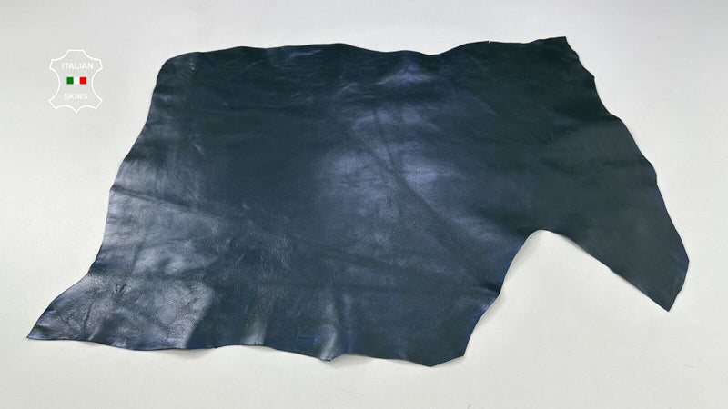 DARK PETROL PEARLIZED Strong Italian Goatskin leather hides 4+sqf 1.0mm #C2181