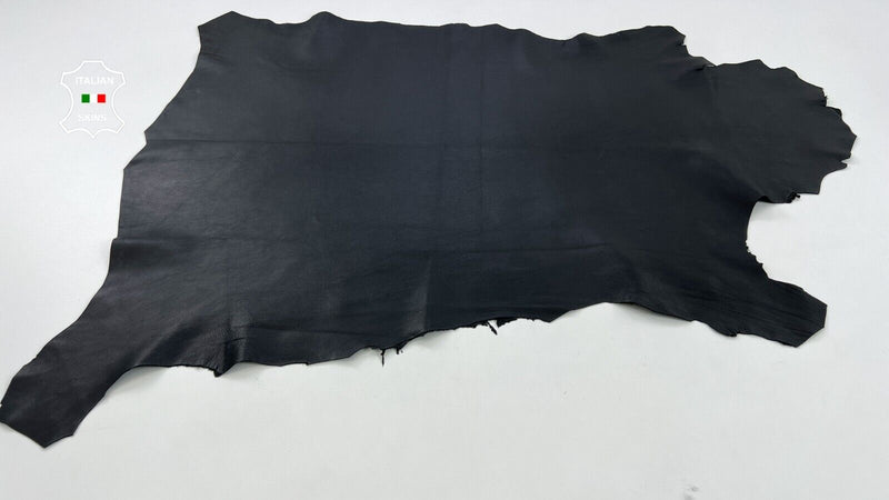 BLACK Thick Soft Italian Lambskin leather hides Bookbinding 6+sqf 1.2mm #C829