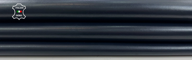 DARK BLUE SEMI GLOSS Italian Lambskin Sheep leather hides 5+sqf 0.8mm #C1983