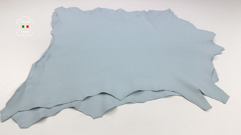 BABY BLUE NAKED Soft Italian Lambskin leather hide 2 skins 12sqf 0.9mm #C2310