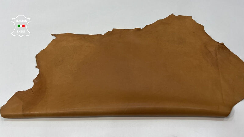 NATURAL TAN VEGETABLE TANNED Soft Italian Lambskin hide leather 7+sqf 0.9mm C253