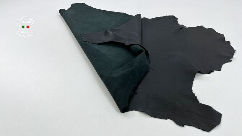 BLACK Thick Soft Italian Lambskin leather hides Bookbinding 6+sqf 1.2mm #C829