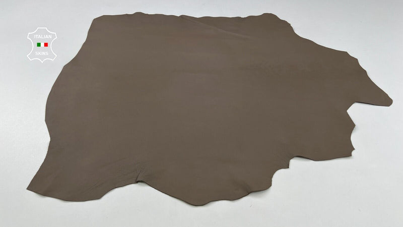 KHAKI BROWN Soft Italian Lambskin Sheep Lamb leather hides 5+sqf 0.8mm #C1976