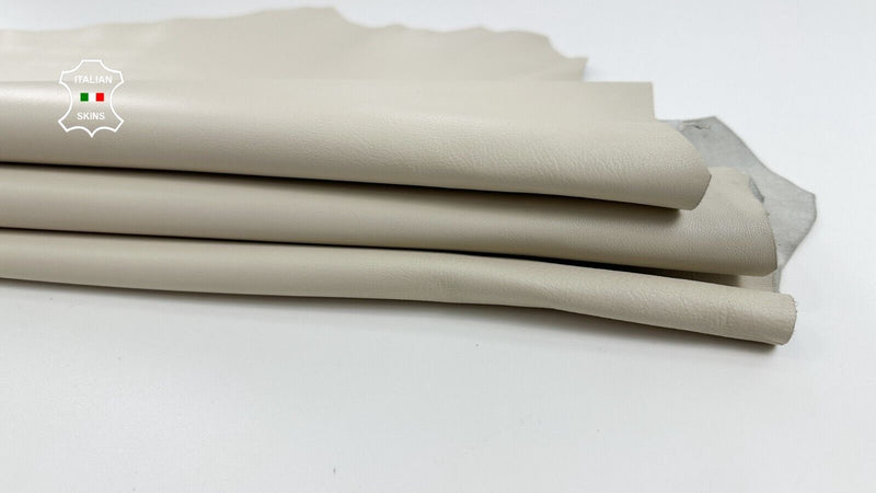 BEIGE Soft Italian Lambskin Sheep leather hides Bookbinding 7sqf 0.8mm #C2879