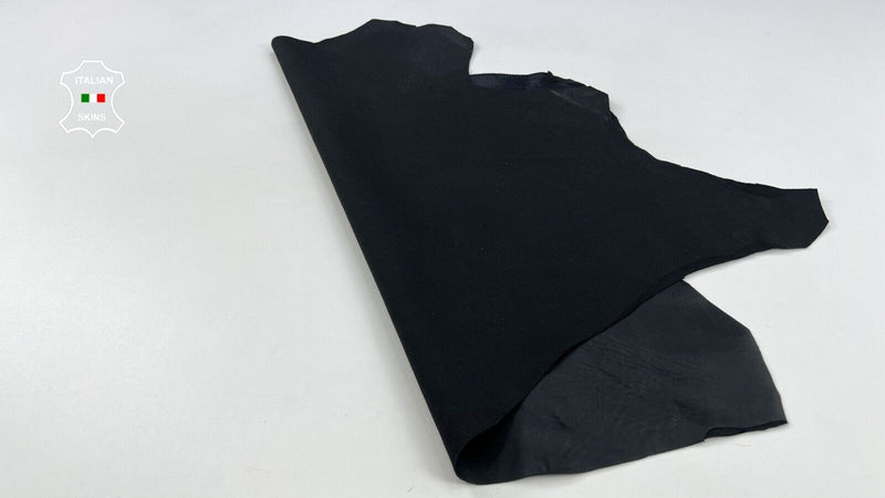 NATURAL BLACK Soft Italian STRETCH Lambskin Sheep leather hide 4+sqf 1.0mm C2049