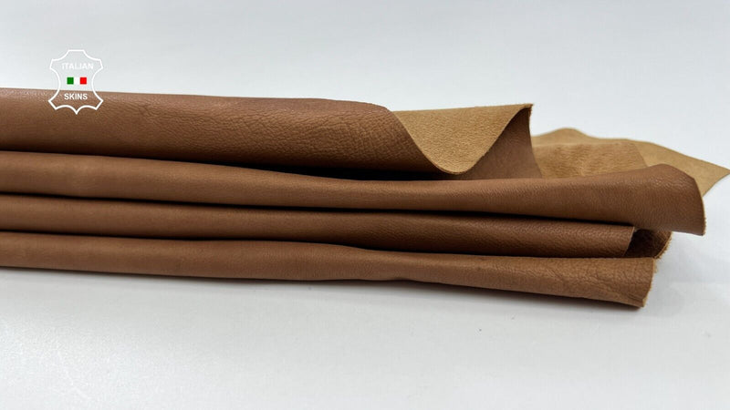 NATURAL LIGHT BROWN VEGETABLE TAN Soft Italian Lamb leather 6+sqf 0.7mm #C2130