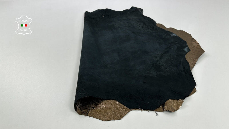 METALLIC BRONZE TEXTURED Soft Italian Lambskin leather hides 6sqf 0.7mm #C2364