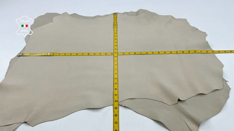 BEIGE Thick Soft Italian Lambskin Sheep leather hides 2 skins 12sqf 1.1mm #C888