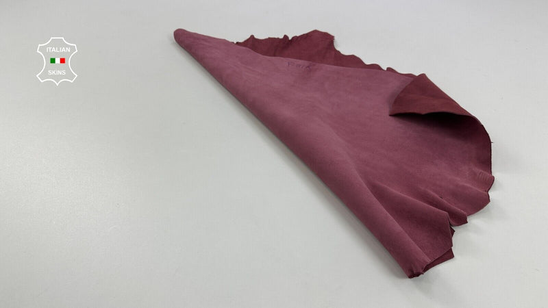 OLD WINE SUEDE Thick Soft Italian Goatskin leather hides skins 3sqf 1.2mm #C2753