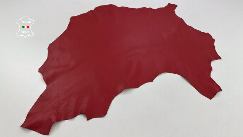 RED Soft Italian Lambskin Sheep leather hide skins bookbinding 4+sqf 0.8mm C2820