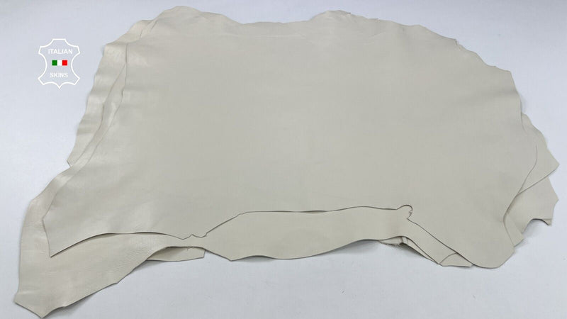 LIGHT IVORY Italian Goatskin Goat leather Bookbinding 3 skins 16sqf 0.9mm C2102