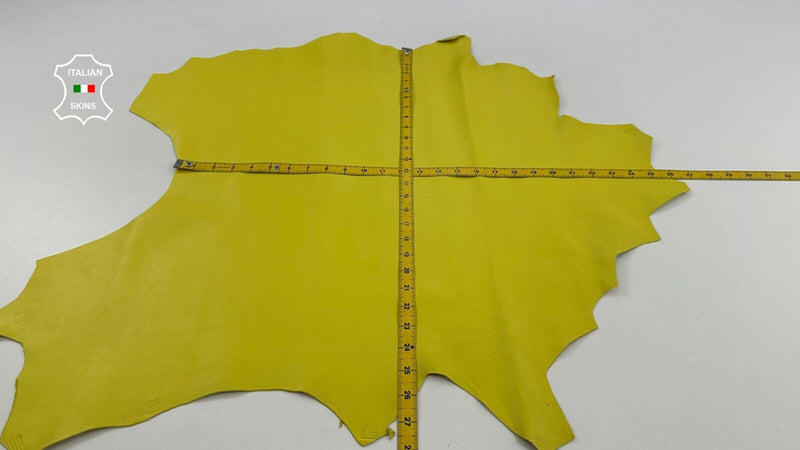 LEMON YELLOW Lambskin Sheep Lamb leather hide hides skins 4+sqf 1.0mm C2875