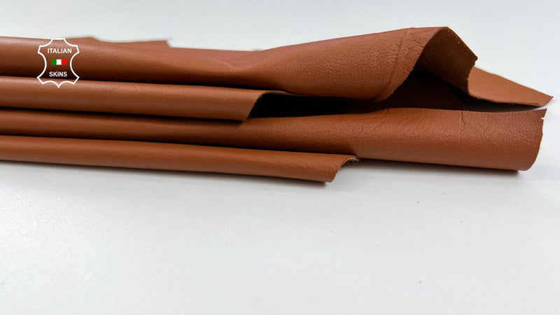 TAN BROWN Thin Soft Italian Lambskin Sheep leather 6sqf 0.5mm #C1936