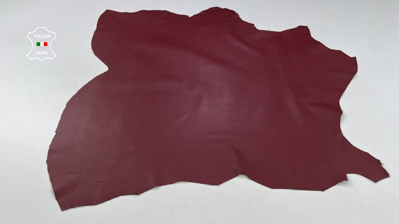 WINE BORDEAUX Soft Italian Lambskin Sheep Lamb leather hides 5sqf 0.7mm C1985