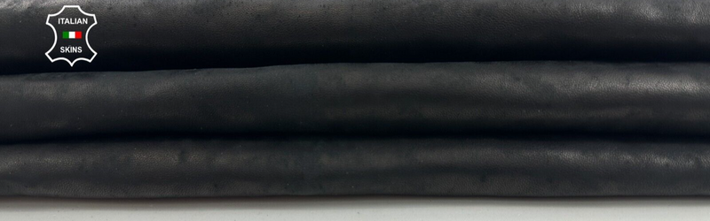 VINTAGE BLACK Soft Italian Goatskin Goat leather hides skins 5sqf 1.0mm #C2277