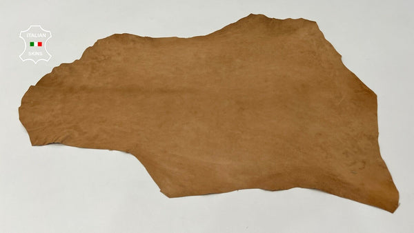 SANDY BROWN WASHED VEGETABLE TAN Soft Italian Lambskin leather 5sqf 0.8mm #C255