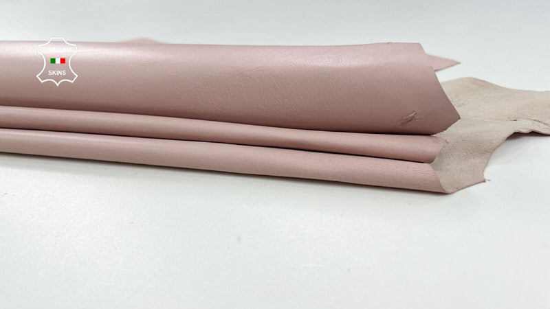 BABY PINK Thin Soft Italian Lambskin Sheep Lamb leather hides 6sqf 0.6mm #C1964