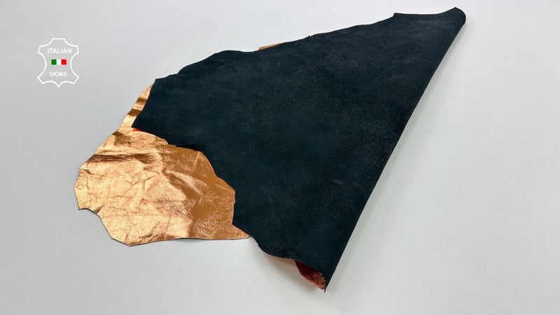 METALLIC COPPER Soft Italian Lambskin Sheep Lamb leather hides 5sqf 0.9mm #C2361