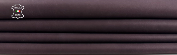 EGGPLANT DARK PURPLE Thin Soft Italian Lambskin leather hides 5sqf 0.6mm #C2165