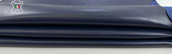 INK BLUE Soft Italian Lambskin Sheep Lamb leather Bookbinding 8sqf 0.9mm #C2886