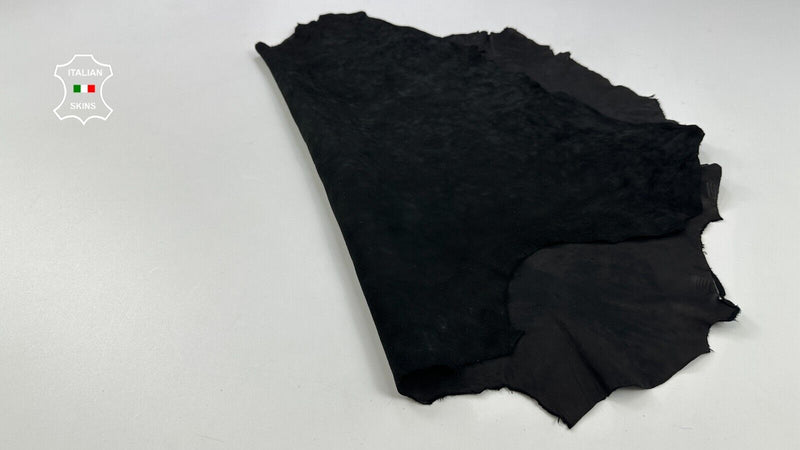 VINTAGE BLACK Soft Italian Goatskin Goat leather hides skins 5sqf 1.0mm #C2277