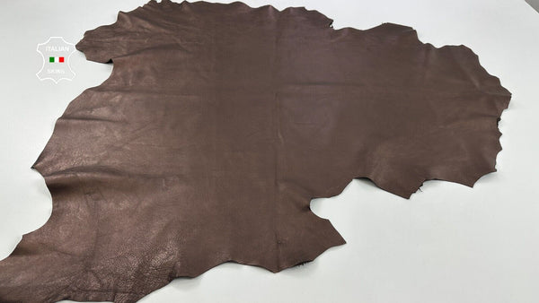 BROWN PEARLIZED Thick Soft Italian Lambskin leather hides skins 9sqf 1.3mm C2892