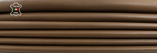 OAK BROWN Thin Soft Italian Lambskin Sheep leather 4 skins 16sqf 0.6mm #C2160