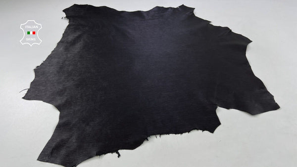 BLACK EPI TEXTURED EMBOSSED PRINT On Italian Lambskin leather  6sqf 0.7mm #C1021