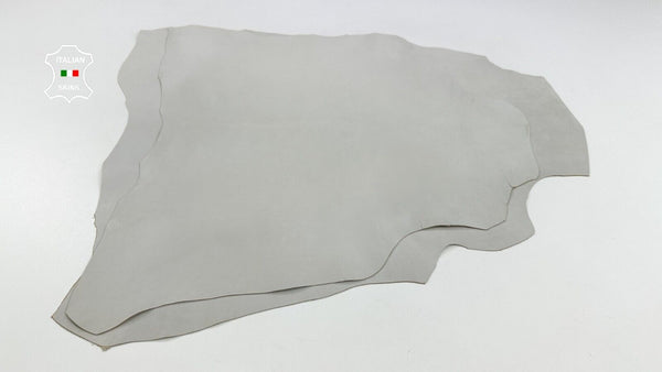 UNDYED LIGHT GREY Italian Goatskin Goat leather hides 2 skins 8sqf 1.0mm #C2155