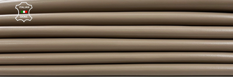 BEIGE Soft Italian Lambskin Sheep Lamb leather hides 2 skins 11sqf 0.8mm #C1101