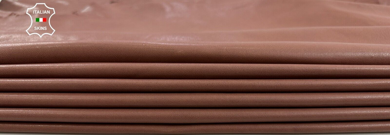 CHERRYWOOD BROWN VEGETABLE TAN Thin Soft Lamb leather 2 skins 14+sqf 0.5mm C2359