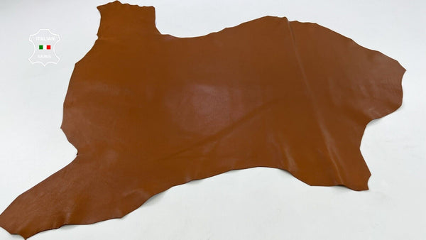 MEDIUM BROWN Soft Italian Metis Lambskin leather hides skin 6+sqf 1.0mm #C1636