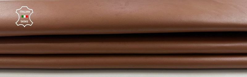 RUST TAN BROWN Italian Goatskin Goat leather hides skins 5sqf 0.8mm #C3043