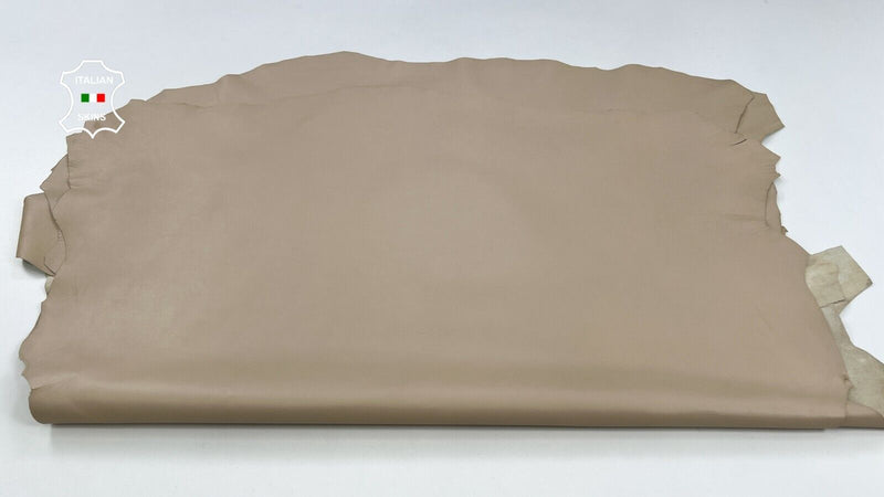 LIGHT BEIGE Thin Soft Italian Lambskin Sheep leather 3 skins 20sqf 0.5mm #C1978