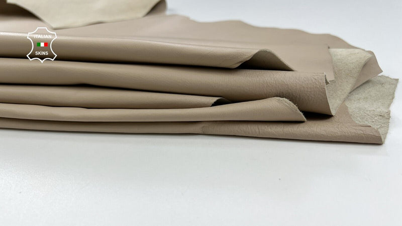 LIGHT BEIGE Thin Soft Italian Lambskin Sheep leather 3 skins 20sqf 0.5mm #C1978