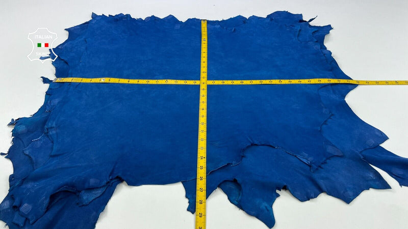 BLUE SUEDE Soft Italian Lambskin Sheep leather 3 skins total 15sqf 0.9mm C1788